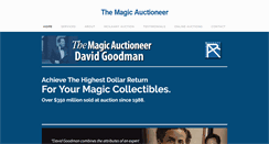 Desktop Screenshot of magicauctioneer.com