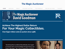 Tablet Screenshot of magicauctioneer.com